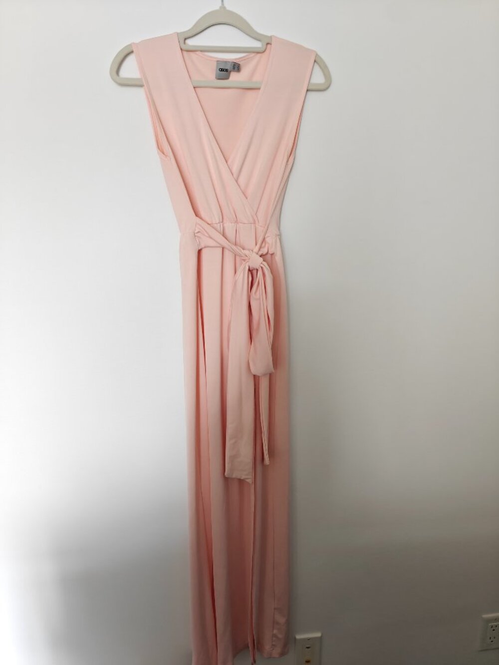 ASOS Peach Maxi Wedding Guest Dress